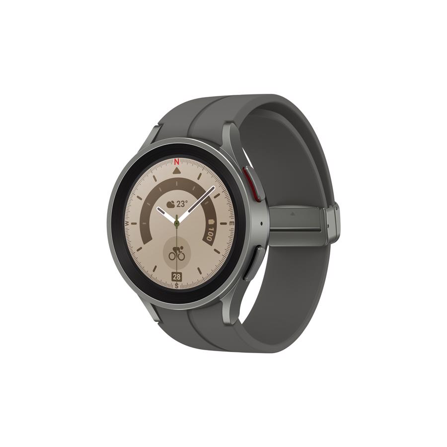 Samsung Galaxy Watch5 Pro GPS 45mm Grey Titanium Case med Silicon rem