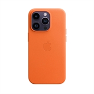 Apple iPhone 14 Pro Leather Case med MagSafe Orange