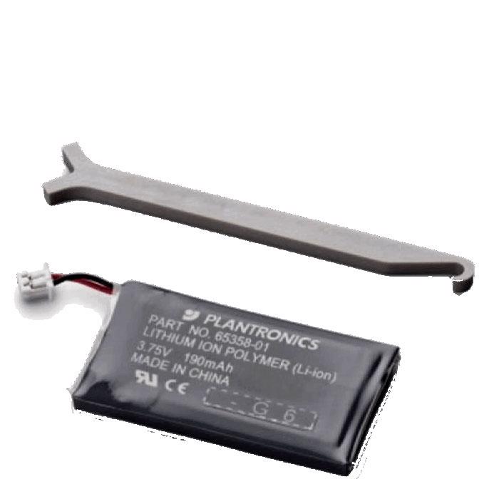 Poly Plantronics hovedtelefon/headset Batteri Sort
