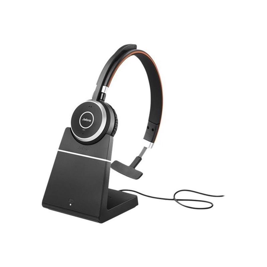 Jabra Evolve 65 SE MS Mono Med stand Black