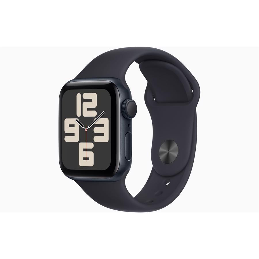 Apple Watch SE GPS 40mm Midnat Aluminium Case med Midnat Sport Band - S/M