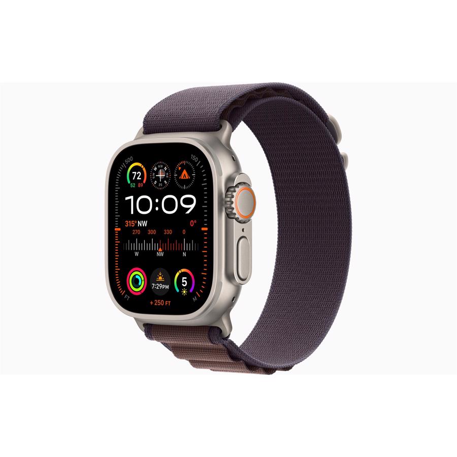 Apple Watch Ultra 2 GPS & 4G 49mm Titanium Case med Indigo Alpine Loop - Medium