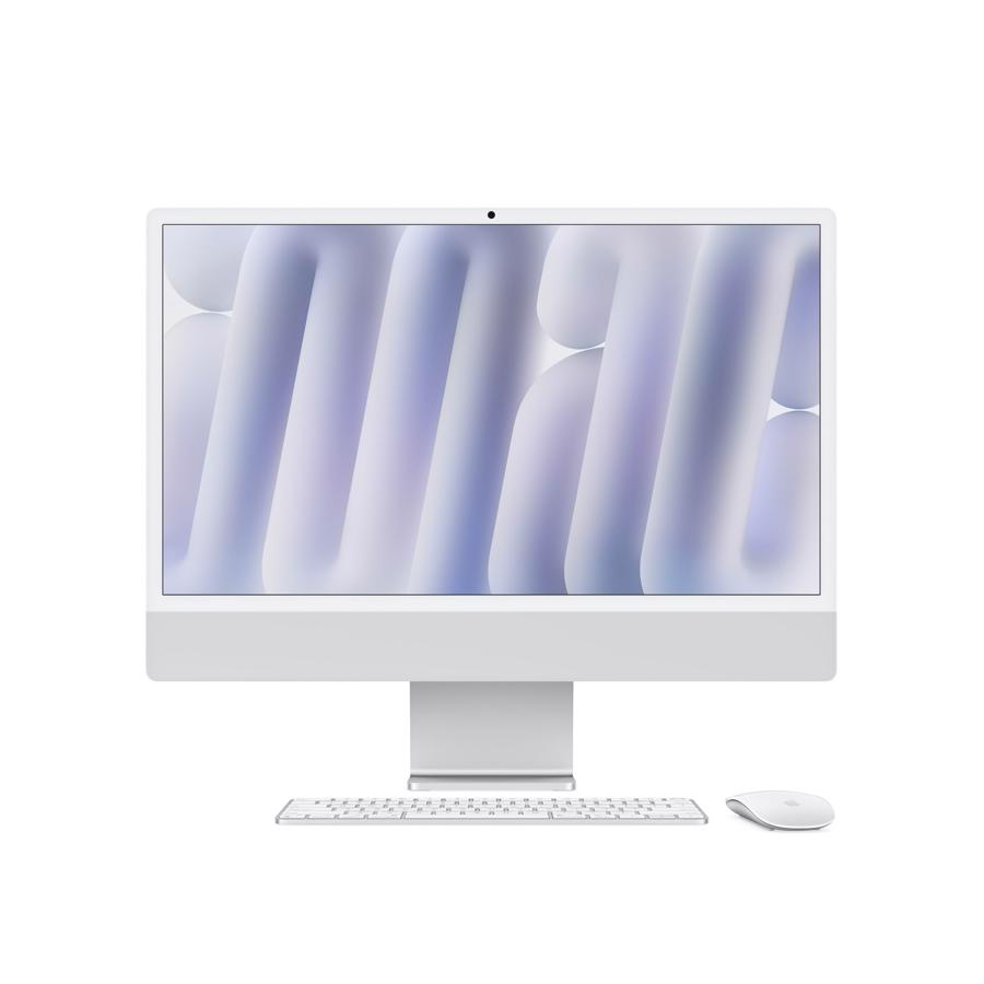 Apple iMac 24" Retina 4.5K (2024) 16GB 256GB Sølv 10-core CPU 10-core GPU