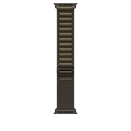 Apple Watch 49mm Mørk Olivengrøn Alpine Loop - Medium - Sort Titanium Finish