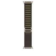 Apple Watch 49mm Mørk Olivengrøn Alpine Loop - Small - Naturligt Titanium Finish
