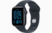 Apple Watch SE 3 GPS 40mm Midnat Aluminium Case med Marineblå Sport Band - M/L