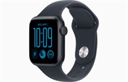 Apple Watch SE 3 GPS & 5G 40mm Midnat Aluminium Case med Marineblå Sport Band - S/M