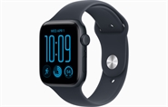 Apple Watch SE 3 GPS & 5G 44mm Midnat Aluminium Case med Marineblå Sport Band - M/L