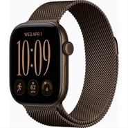 Apple Watch Series 12 GPS & 5G 42mm Mørk Bronze Aluminium Case med Mørk Bronze Milanese Loop