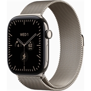Apple Watch Series 12 GPS & 5G 46mm Naturlig Titanium Case med Naturlig Milanese Loop - M/L
