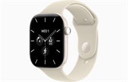 Apple Watch Series 12 GPS & 5G 46mm Perlehvid Ceramic Case med Sand Sport Band - M/L