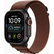 Apple Watch Ultra 4 GPS & 5G 49mm Sort Titanium Case med Bordeaux Alpine Loop - Small