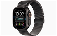 Apple Watch Ultra 4 GPS & 5G 49mm Sort Titanium Case med Sort Titanium Milanese Loop - Small