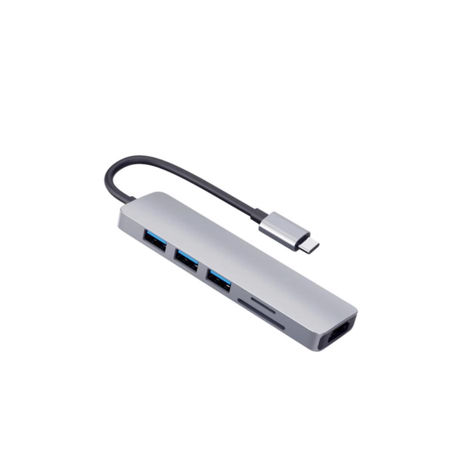 USB-C 3.1 Macbook hub - Grå