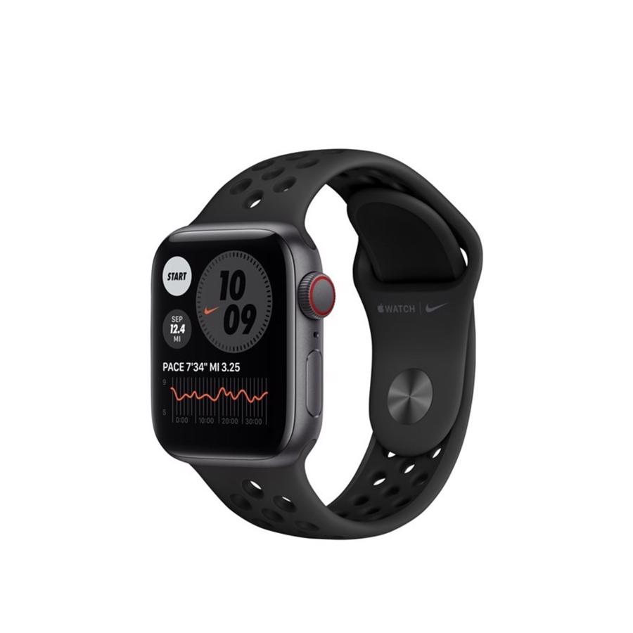 Apple Watch Nike SE GPS & 4G 40mm Space Grey Aluminium Case med Anthracite/Black Nike Sport Band
