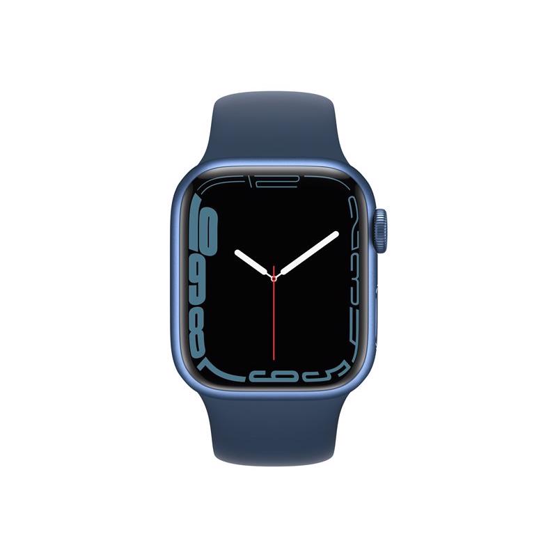 Apple Watch Series 7 GPS & 4G 45mm Blue Aluminium Case med Abyss Blue Sport Band
