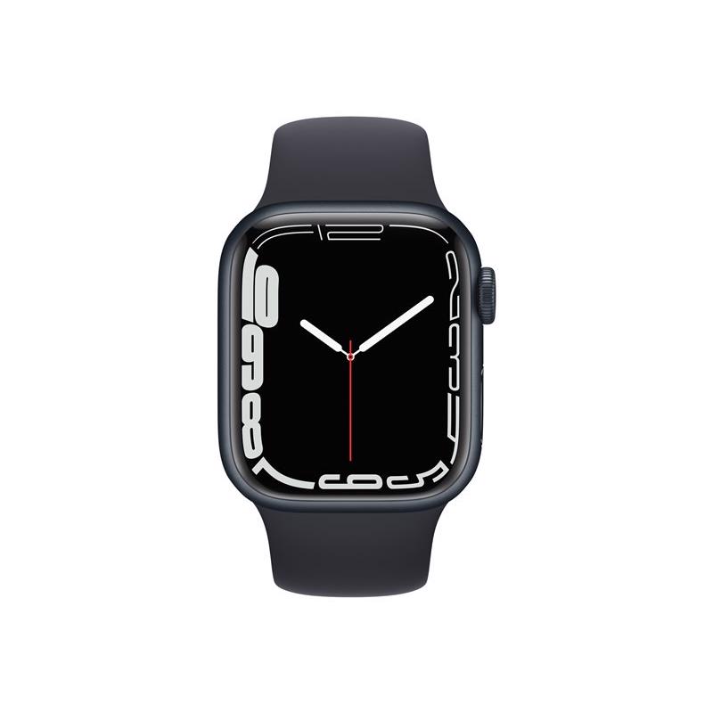 Apple Watch Series 7 GPS 45mm Midnight Aluminium Case med Midnight Sport Band