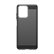 HMD Fusion Slankt Sort TPU Cover Med Kulfiber Look