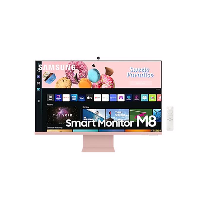 Samsung M8 Smart Monitor 32" 4K Ultra HD Lyserød, Hvid
