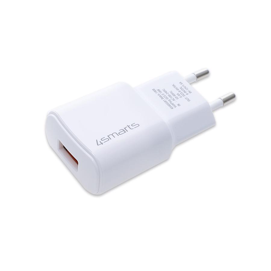 4Smarts Power adapter QC3.0 18W med QuickCharge white